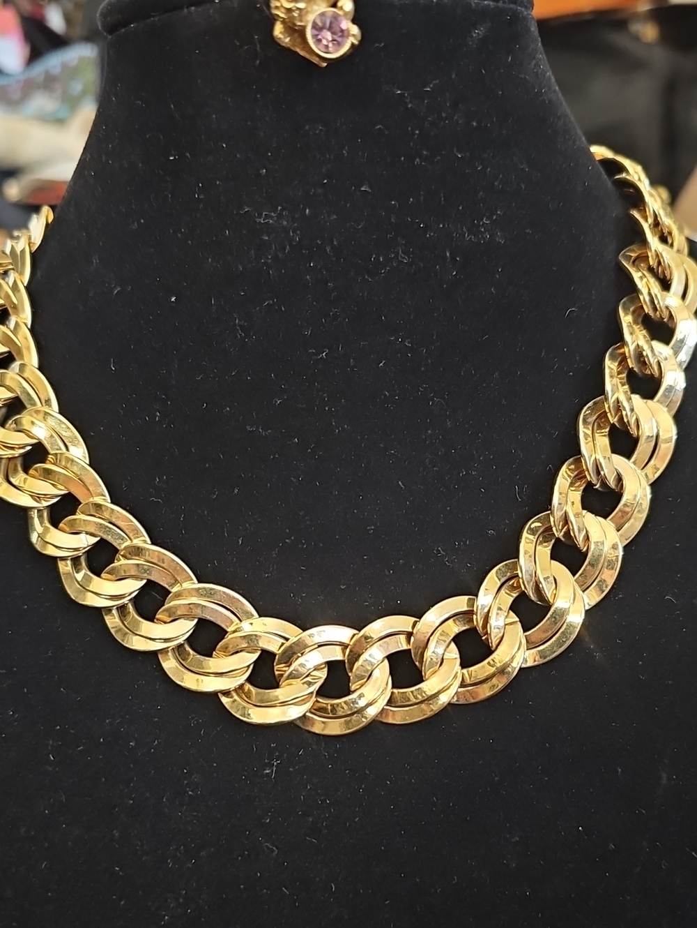 Vintage Krementz 18k Overlay Necklace